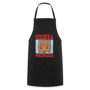 Quokkas Kurzschwanzkänguru Quokka Geschenk - Kochschürze - Schwarz - Vorne - AI Model Male 185 dark (185cm)