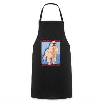 Cadeaux Cocker Spaniel Américain - Tablier de cuisine - noir - Devant - AI Model Male 185 dark (185cm)