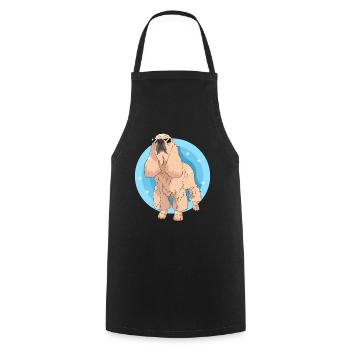 Cocker américain épagneul chien cadeaux - Tablier de cuisine - noir - Devant - AI Model Male 185 dark (185cm)