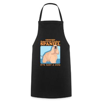 Cocker américain Spaniel chien cadeau - Tablier de cuisine - noir - Devant - AI Model Male 185 dark (185cm)
