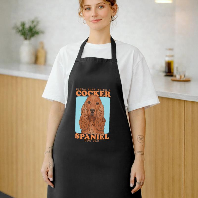 Cocker Spaniel Dad Cocker Spaniel Gift Cooking Apron