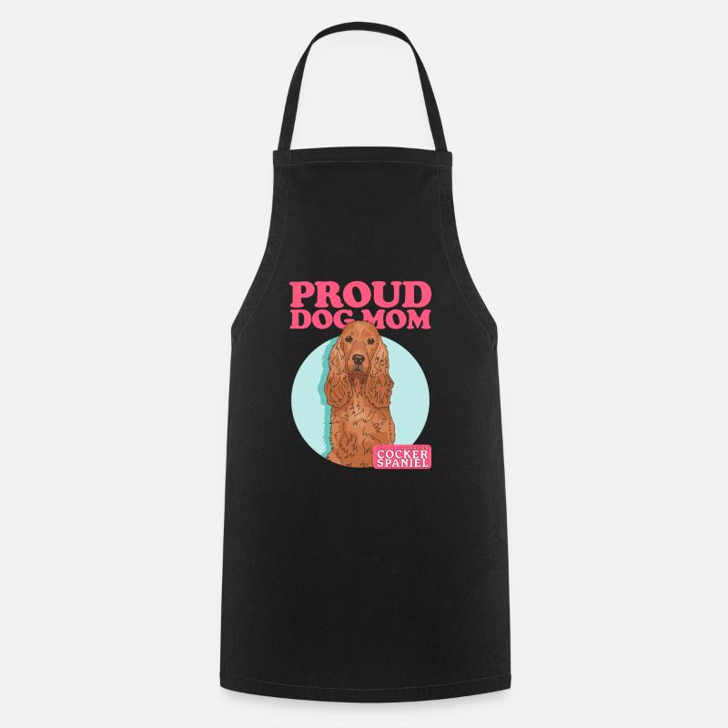 Cocker Spaniel Maman Cocker Spaniels Cadeaux - Tablier de cuisine - noir