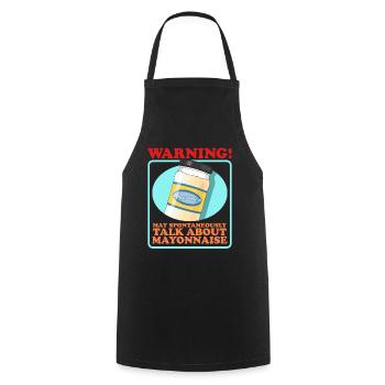 Mayonnaise Mayo Gifts - Cooking Apron - black - Front - AI Model Male 185 dark (185cm)