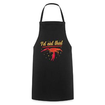 Crayfish Crayfish Seafood Gifts - Cooking Apron - black - Front - AI Model Male 185 dark (185cm)