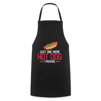 Hot Dog Lover Saucisse Fast Food Hot-dog nourriture - Tablier de cuisine - noir - Devant - AI Model Male 185 dark (185cm)