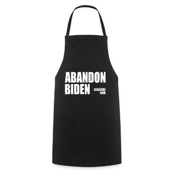 Abandon biden - Cooking Apron - black - Front - AI Model Male 185 dark (185cm)