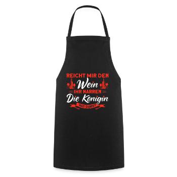 Wein Weinliebhaber Weintrinker Weinfest Geschenk - Kochschürze - Schwarz - Vorne - AI Model Male 185 dark (185cm)