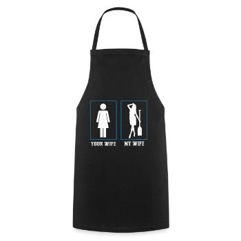 Dragon Boat Trainer and Dragon Boat - Cooking Apron - black - Front - AI Model Male 185 dark (185cm)