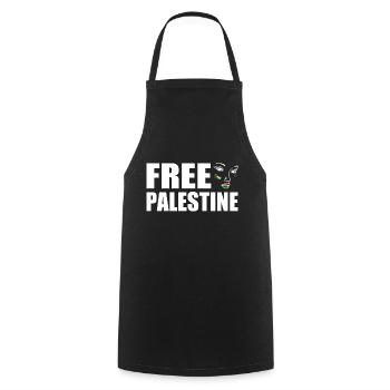 Free palestine - Tablier de cuisine - noir - Devant - AI Model Male 185 dark (185cm)
