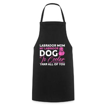 Animal de compagnie Labrador Mama Dog Labrador - Tablier de cuisine - noir - Devant - AI Model Male 185 dark (185cm)