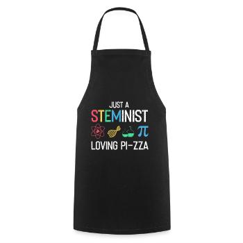 Steminist Science Design for Women Science - Cooking Apron - black - Front - AI Model Male 185 dark (185cm)