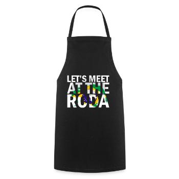 Capoeira Athletic pour la danse afro-brésilienne - Tablier de cuisine - noir - Devant - AI Model Male 185 dark (185cm)