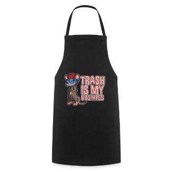 Opossum saying for animal lovers and possum - Cooking Apron - black - Front - AI Model Male 185 dark (185cm)