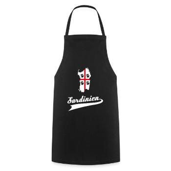 Sardinien Sardinia Flagge Sardegna S - Kochschürze - Schwarz - Vorne - AI Model Male 185 dark (185cm)