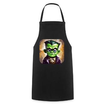 Green Monster - Cooking Apron - black - Front - AI Model Male 185 dark (185cm)