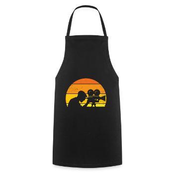 CINEMA original gift idea for cinephile - Cooking Apron - black - Front - AI Model Male 185 dark (185cm)