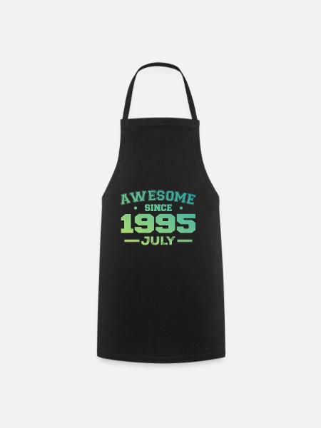 July 1995 Birthday Party July 1995 Retro - Cooking Apron - black