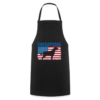 Chesapeake Bay Retriever - Cooking Apron - black - Front - AI Model Male 185 dark (185cm)