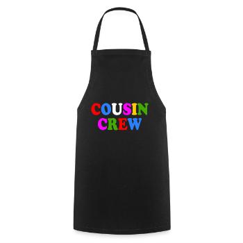 Cousin crew - Cooking Apron - black - Front - AI Model Male 185 dark (185cm)