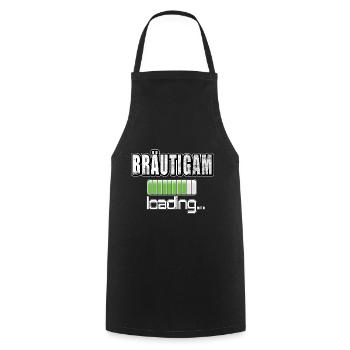 Brautigam loading Junggesellennabschied JGA - Kochschürze - Schwarz - Vorne - AI Model Male 185 dark (185cm)