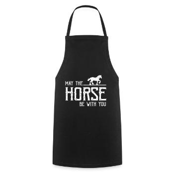 Conception Clydesdale pour clydesdale Riders - Tablier de cuisine - noir - Devant - AI Model Male 185 dark (185cm)