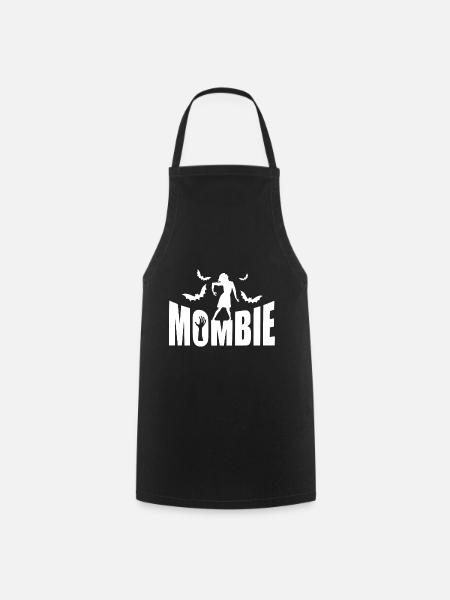 Halloween Mombie Zombie Spooky Mom Graphic Shirt - Kochschürze - Schwarz