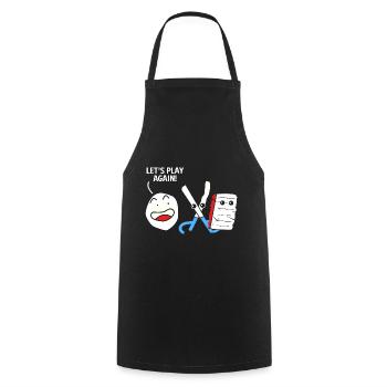 Scissors Stone Paper - Cooking Apron - black - Front - AI Model Male 185 dark (185cm)