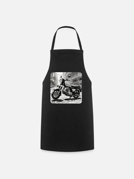 Cooles Moped - Kochschürze - Schwarz