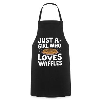 Waffeln Frühstück Süßigkeiten - Kochschürze - Schwarz - Vorne - AI Model Male 185 dark (185cm)