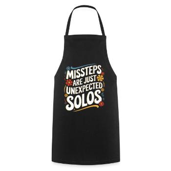 Line Dancing Dancing Dancers - Cooking Apron - black - Front - AI Model Male 185 dark (185cm)