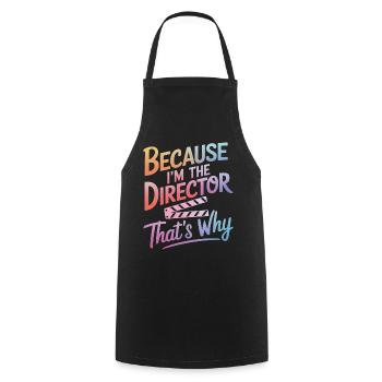Filmmaker Film Director Cinematographer Film - Cooking Apron - black - Front - AI Model Male 185 dark (185cm)