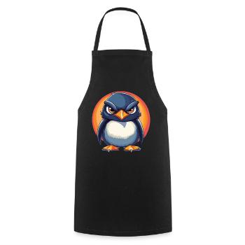 Pingouin - Tablier de cuisine - noir - Devant - AI Model Male 185 dark (185cm)