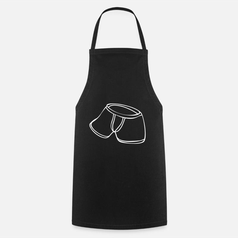 caleçon boxeur - Tablier de cuisine - noir