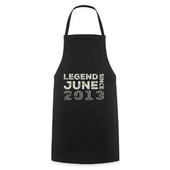 Juin 2013 Anniversaire Juin 2013 Juin Cadeau 2013 - Tablier de cuisine - noir - Devant - AI Model Male 185 dark (185cm)