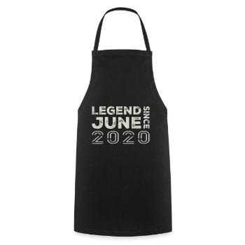 June 2020 Birthday June 2020 June Gift 2020 - Cooking Apron - black - Front - AI Model Male 185 dark (185cm)