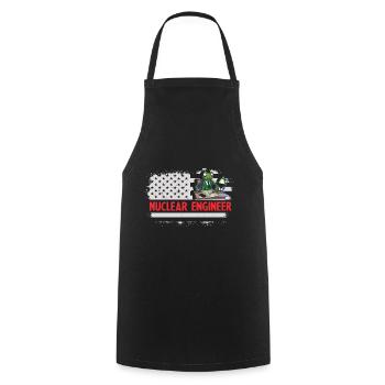 Kernenergie Spruch für Kernenergie - Kochschürze - Schwarz - Vorne - AI Model Male 185 dark (185cm)