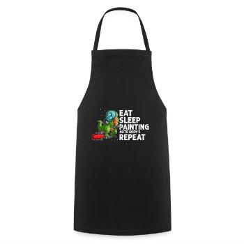 Peintre automobile pour carrossiers - Tablier de cuisine - noir - Devant - AI Model Male 185 dark (185cm)