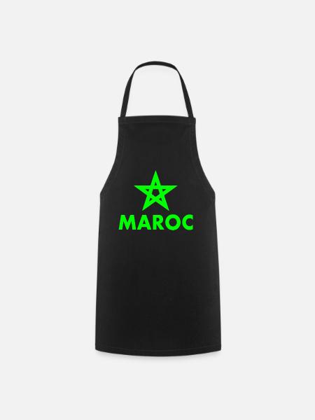 Maroc - Tablier de cuisine - noir