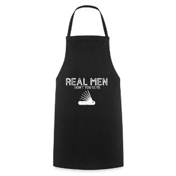 Men Schlosdienst Locking Technician Design - Cooking Apron - black - Front - AI Model Male 185 dark (185cm)