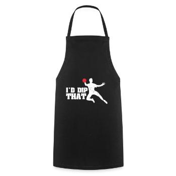 Dodgeball for Dodgeball Player and Gaga Ball - Cooking Apron - black - Front - AI Model Male 185 dark (185cm)
