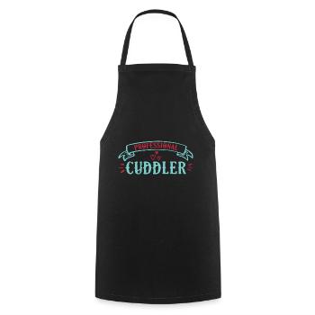 Professional Cuddler 2 - Kochschürze - Schwarz - Vorne - AI Model Male 185 dark (185cm)