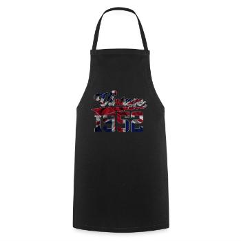 VINTAGE 1952 UK 74TH BIRTHDAY - Cooking Apron - black - Front - AI Model Male 185 dark (185cm)