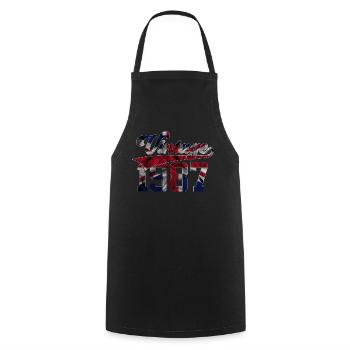 39E ANNIVERSAIRE VINTAGE 1987 - Tablier de cuisine - noir - Devant - AI Model Male 185 dark (185cm)