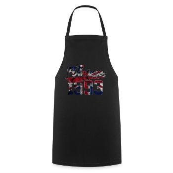 VINTAGE 1993 UK 33RD BIRTHDAY - Cooking Apron - black - Front - AI Model Male 185 dark (185cm)