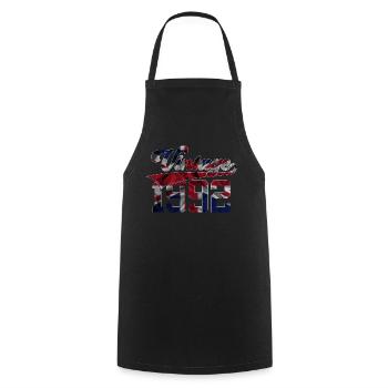 34E ANNIVERSAIRE VINTAGE 1992 - Tablier de cuisine - noir - Devant - AI Model Male 185 dark (185cm)