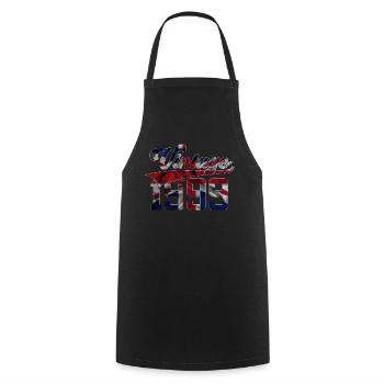 27E ANNIVERSAIRE VINTAGE AU ROYAUME-UNI 1999 - Tablier de cuisine - noir - Devant - AI Model Male 185 dark (185cm)