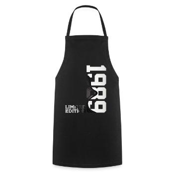 LIMITED EDITION 1989 37TH BIRTHDAY - Cooking Apron - black - Front - AI Model Male 185 dark (185cm)