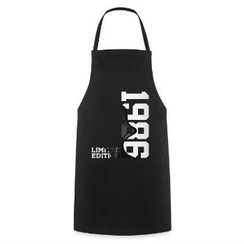 ÉDITION LIMITÉE 40E ANNIVERSAIRE 1986 - Tablier de cuisine - noir - Devant - AI Model Male 185 dark (185cm)