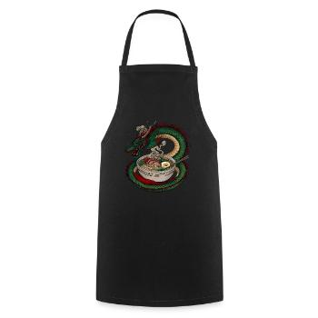 Ich liebe Ramen Suppe - Kochschürze - Schwarz - Vorne - AI Model Male 185 dark (185cm)