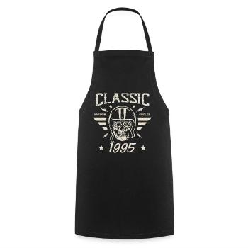Cadeau D’anniversaire Classique Vintage Né en 1995 - Tablier de cuisine - noir - Devant - AI Model Male 185 dark (185cm)